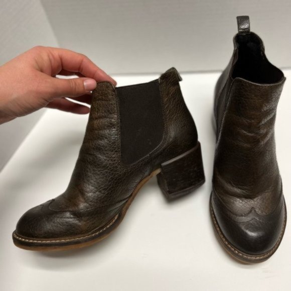 Stelle Monelle Round Toe Western Style Chelsea Bootie Size 38 - Picture 3 of 7